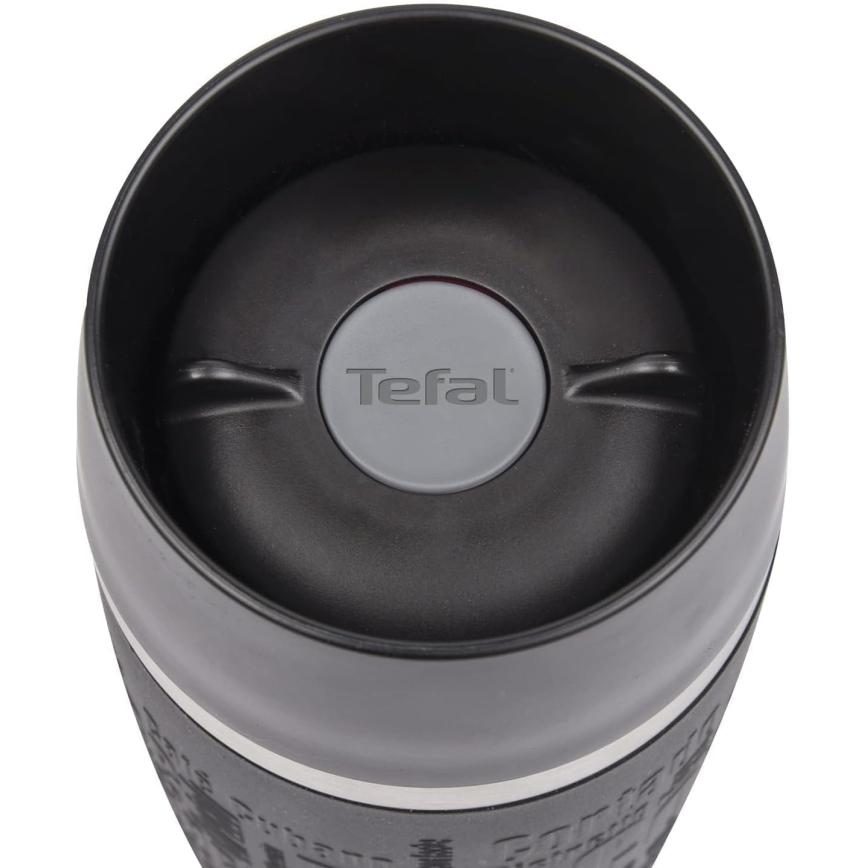 Tefal - Caneca de viagem 360 ml TRAVEL MUG aço inoxidável/preto