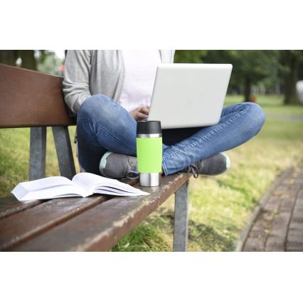 Tefal - Caneca de viagem 360 ml TRAVEL MUG aço inoxidável/verde