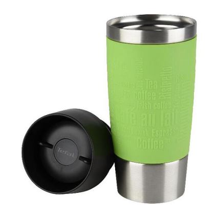 Tefal - Caneca de viagem 360 ml TRAVEL MUG aço inoxidável/verde