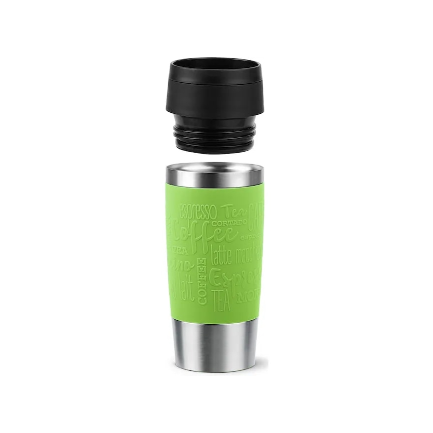 Tefal - Caneca de viagem 360 ml TRAVEL MUG aço inoxidável/verde