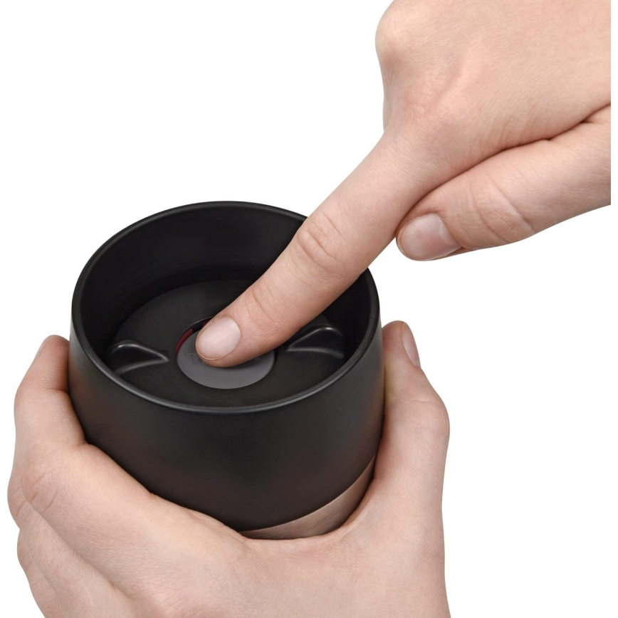 Tefal - Caneca de viagem 360 ml TRAVEL MUG aço inoxidável/verde