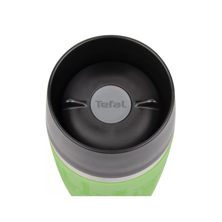 Tefal - Caneca de viagem 360 ml TRAVEL MUG aço inoxidável/verde