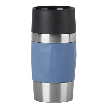 Tefal - Caneca térmica 300 ml COMPACT MUG aço inoxidável/azul