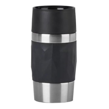 Tefal - Caneca térmica 300 ml COMPACT MUG aço inoxidável/preto
