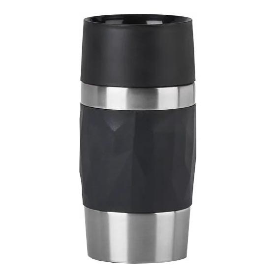 Tefal - Caneca térmica 300 ml COMPACT MUG aço inoxidável/preto