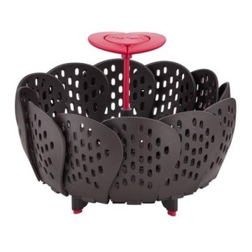 Tefal - Cesto para cozer a vapor INGENIO preto/vermelho
