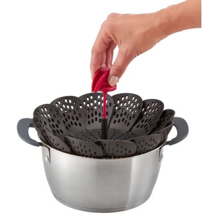 Tefal - Cesto para cozer a vapor INGENIO preto/vermelho