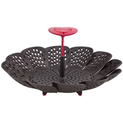 Tefal - Cesto para cozer a vapor INGENIO preto/vermelho