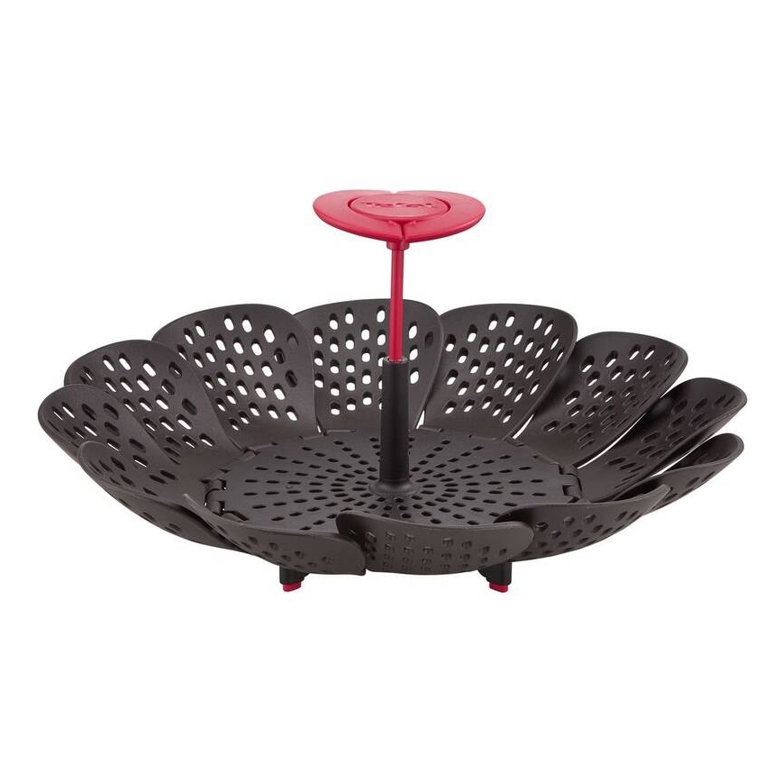 Tefal - Cesto para cozer a vapor INGENIO preto/vermelho