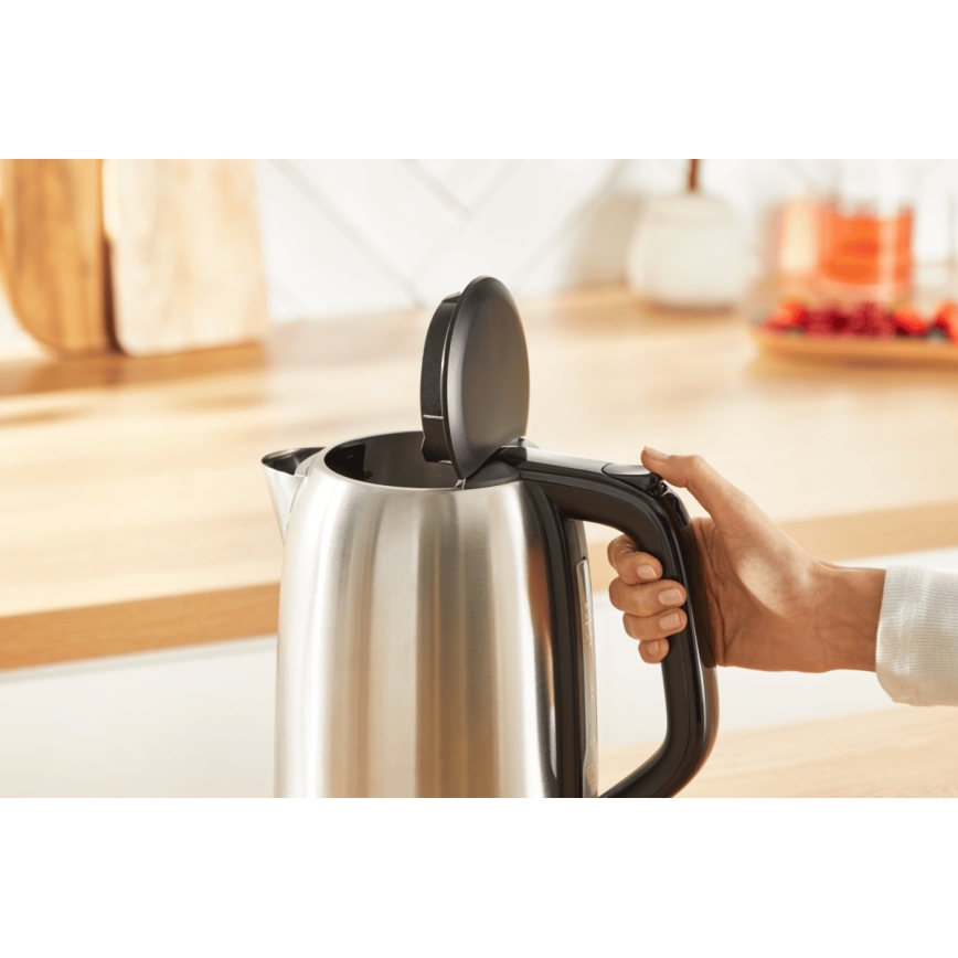 Tefal - Chaleira SUBITO 1,7l 2400W/230V aço inoxidável/preto