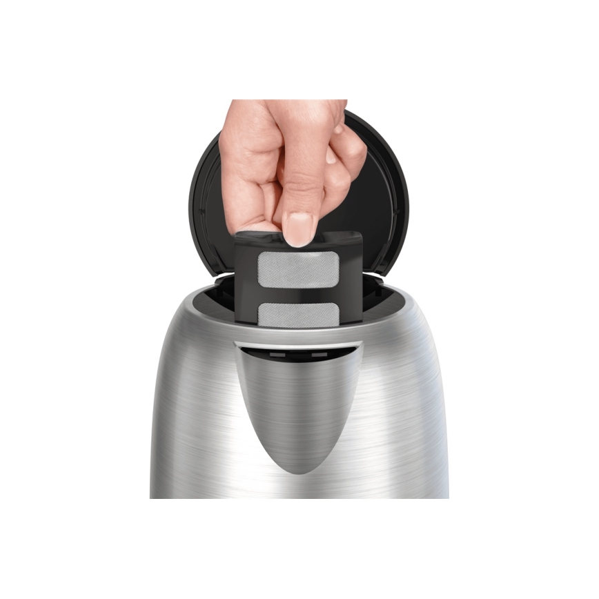 Tefal - Chaleira SUBITO 1,7l 2400W/230V aço inoxidável/preto