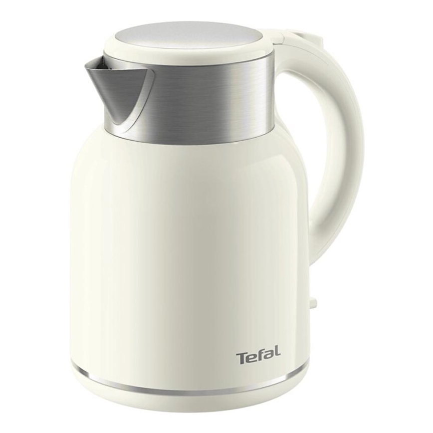 Tefal - Chaleira THERMO PROTECT XL 1,9l 1650W/230V aço inoxidável/branco