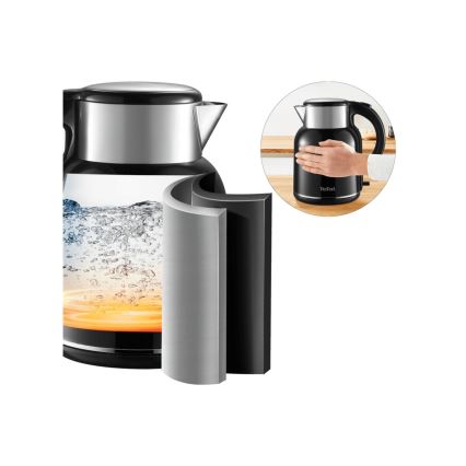 Tefal - Chaleira THERMO PROTECT XL 1,9l 1650W/230V aço inoxidável/preto
