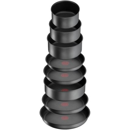 Tefal - Conjunto de panelas 20 peças INGENIO DAILY CHEF ON preto
