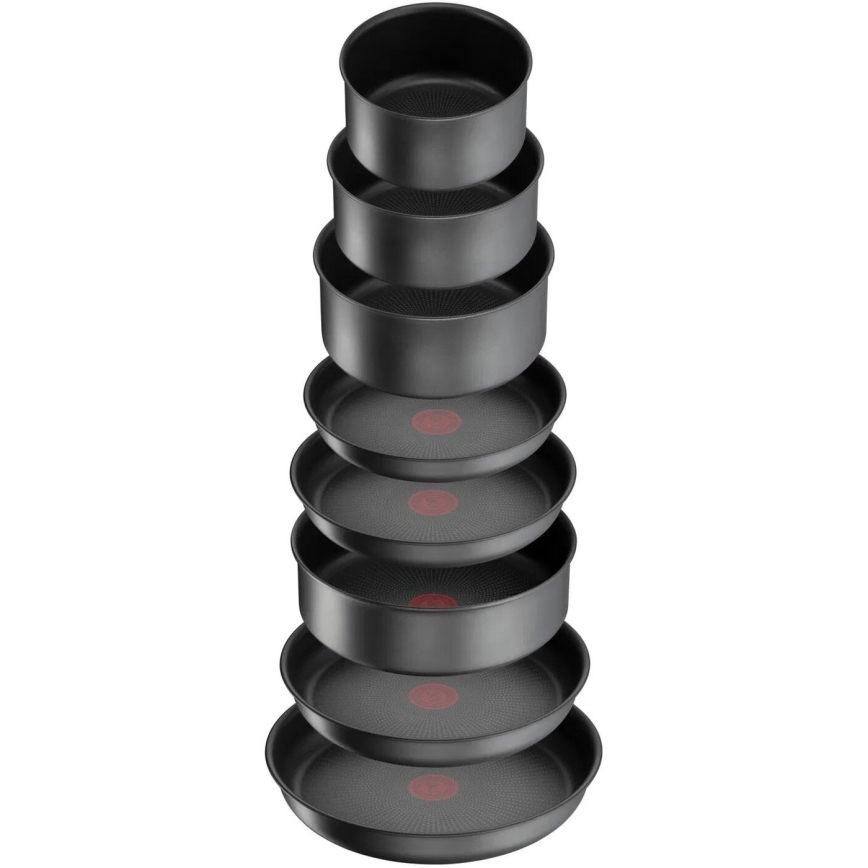 Tefal - Conjunto de panelas 20 peças INGENIO DAILY CHEF ON preto