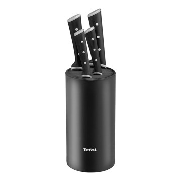 Tefal - Conjunto de 4 facas de cozinha ICE FORCE com suporte