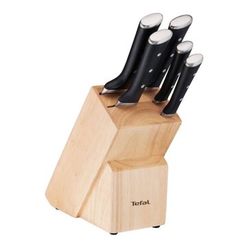 Tefal - Conjunto de facas de cozinha num suporte ICE FORCE 6 pçs