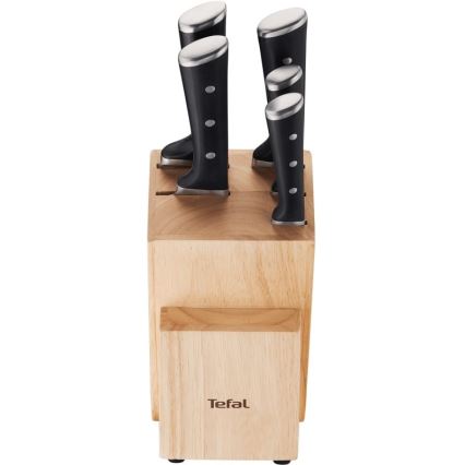 Tefal - Conjunto de facas de cozinha num suporte ICE FORCE 6 pçs