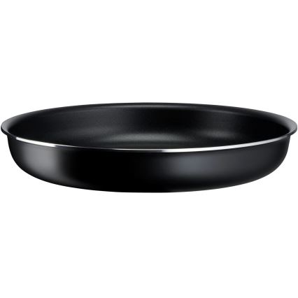 Tefal - Conjunto de frigideiras 3 unid. INGENIO EASY COOK & CLEAN BLACK