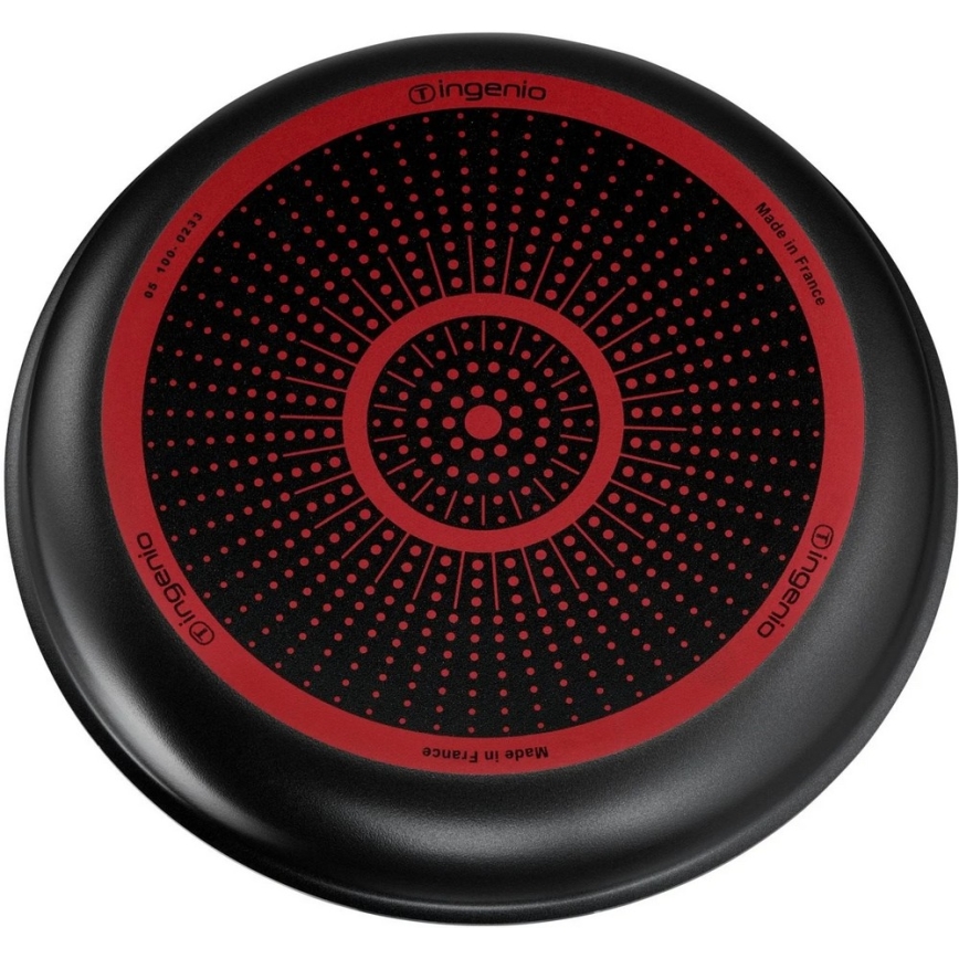 Tefal - Conjunto de frigideiras 3 unid. INGENIO EASY COOK & CLEAN BLACK