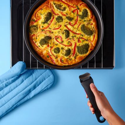 Tefal - Conjunto de frigideiras 3 unid. INGENIO EASY COOK & CLEAN BLACK