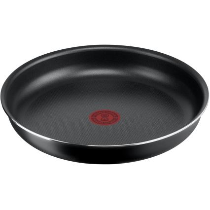 Tefal - Conjunto de frigideiras 3 unid. INGENIO EASY COOK & CLEAN BLACK