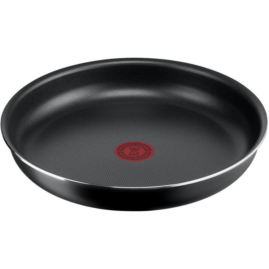 Tefal - Conjunto de frigideiras 3 unid. INGENIO EASY COOK & CLEAN BLACK