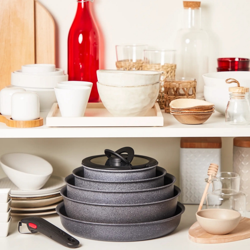 Tefal - Conjunto de frigideiras 3 unid. INGENIO NATURAL FORCE