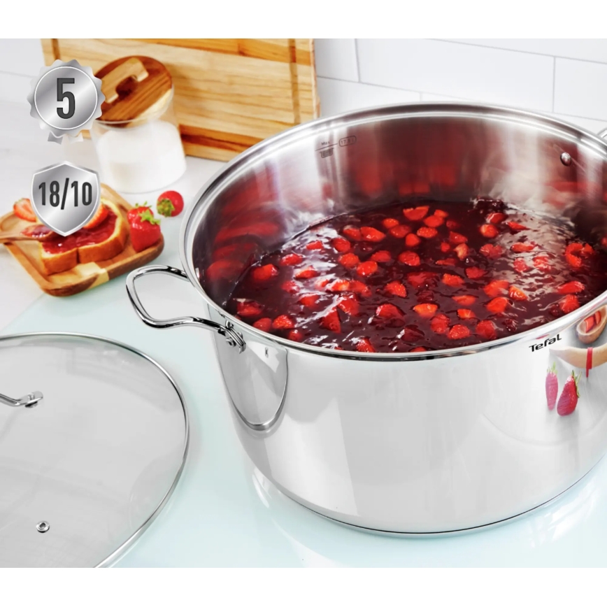 Tefal - Conjunto de panelas 10 unid. INTUITION aço inoxidável