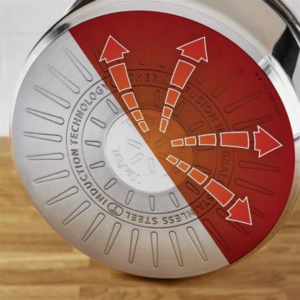 Tefal - Conjunto de panelas 6 pçs DELICIOUS aço inoxidável