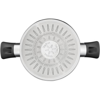 Tefal - Conjunto de panelas 6 pçs DELICIOUS aço inoxidável