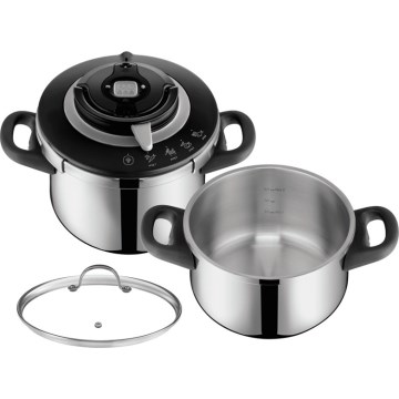 Tefal - Conjunto de panelas de pressão 4,5/6 l CLIPSO CHEF