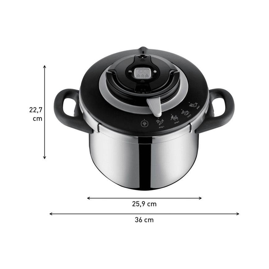 Tefal - Conjunto de panelas de pressão 4,5/6 l CLIPSO CHEF