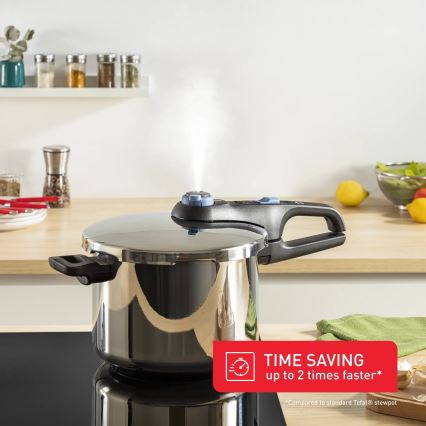 Tefal - Conjunto de panelas de pressão 4/6 l SECURE TRENDY aço inoxidável