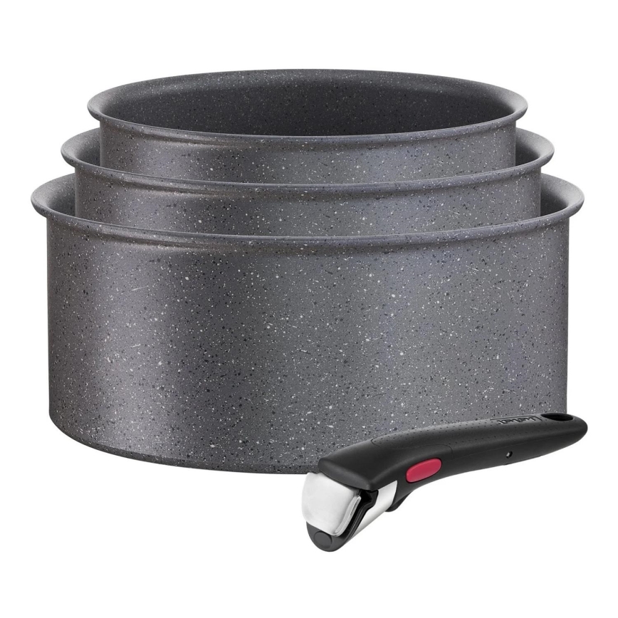 Tefal - Conjunto de tachos pequenos 4 unid. INGENIO NATURAL FORCE