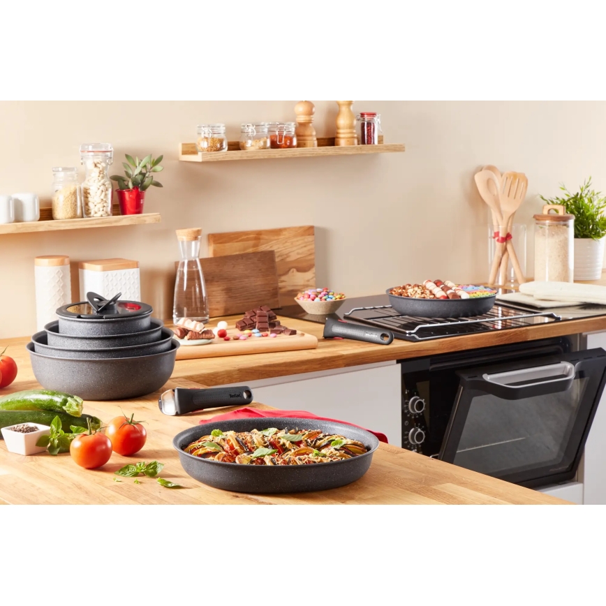 Tefal - Conjunto de tachos pequenos 4 unid. INGENIO NATURAL FORCE