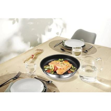 Tefal - Conjunto de utensílios de cozinha 10 unid. INGENIO EMOTION aço inoxidável