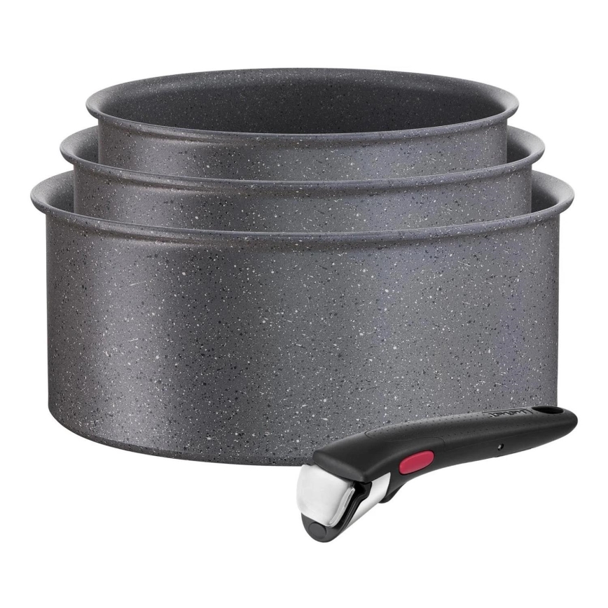 Tefal - Conjunto de utensílios de cozinha 4 pçs INGENIO BLACK STONE