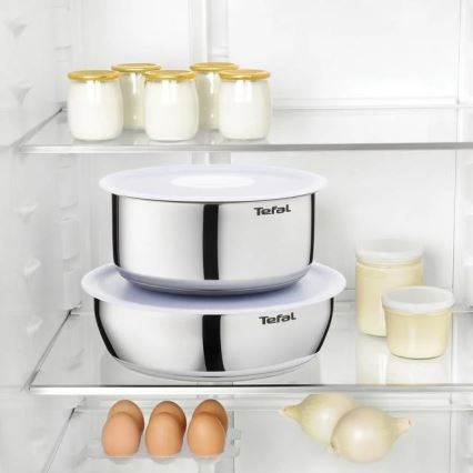Tefal - Conjunto de utensílios de cozinha 4 unid. INGENIO EMOTION aço inoxidável