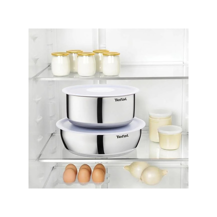 Tefal - Conjunto de utensílios de cozinha 4 unid. INGENIO EMOTION aço inoxidável