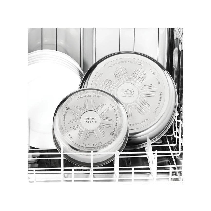Tefal - Conjunto de utensílios de cozinha 4 unid. INGENIO EMOTION aço inoxidável