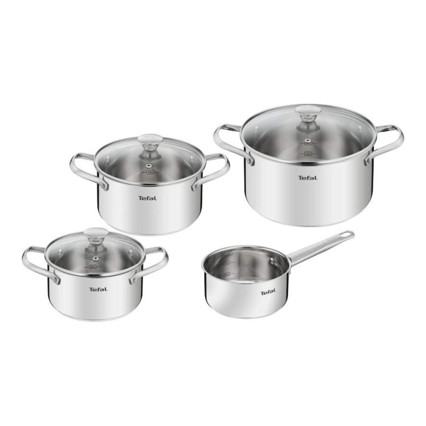 Tefal - Conjunto de utensílios de cozinha 7 pçs COOK EAT aço inoxidável