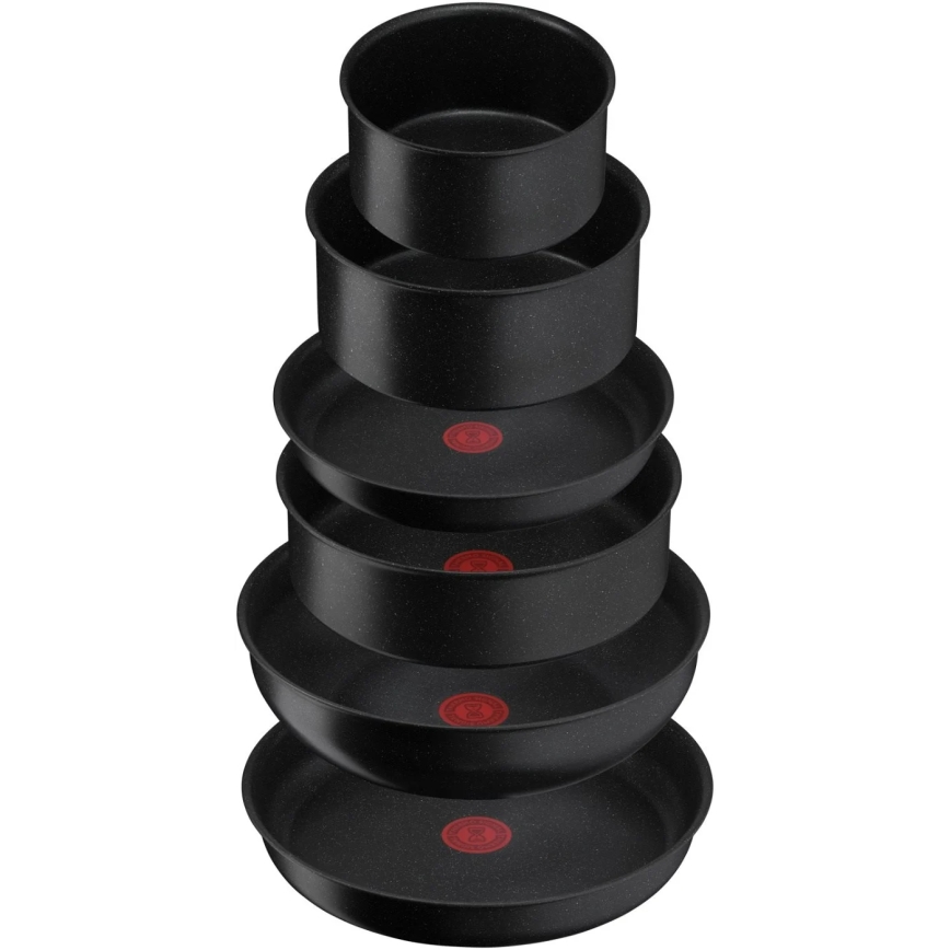 Tefal - Conjunto de utensílios de cozinha 7 pçs INGENIO BLACK STONE
