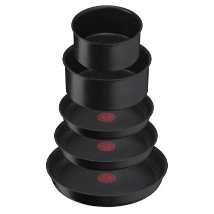 Tefal - Conjunto de utensílios de cozinha 8 pçs INGENIO BLACK STONE
