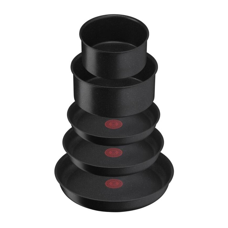 Tefal - Conjunto de utensílios de cozinha 8 pçs INGENIO BLACK STONE