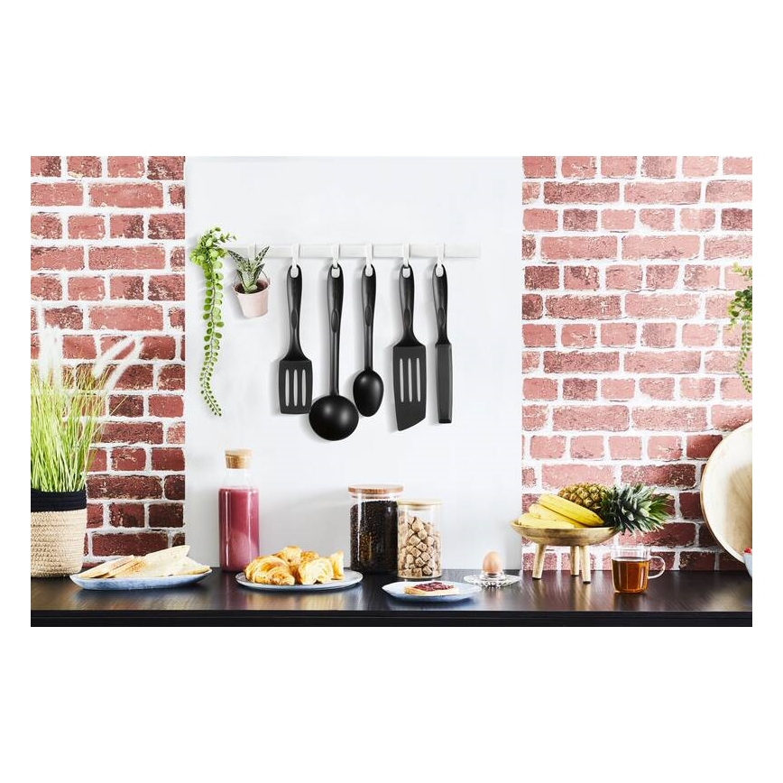 Tefal - Conjunto de utensílios de cozinha 9 pçs BIENVENUE preto