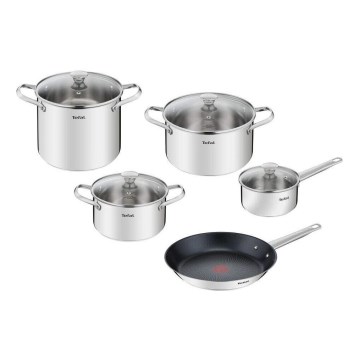 Tefal - Conjunto de utensílios de cozinha 9 pçs COOK EAT aço inoxidável