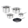 Tefal - Conjunto de utensílios de cozinha 9 pçs COOK EAT aço inoxidável