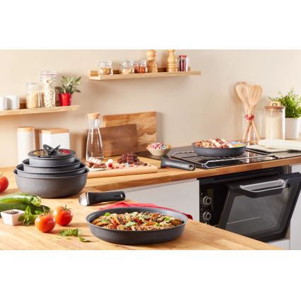 Tefal - Conjunto de utensílios para cozinha 5 unid. INGENIO NATURAL FORCE