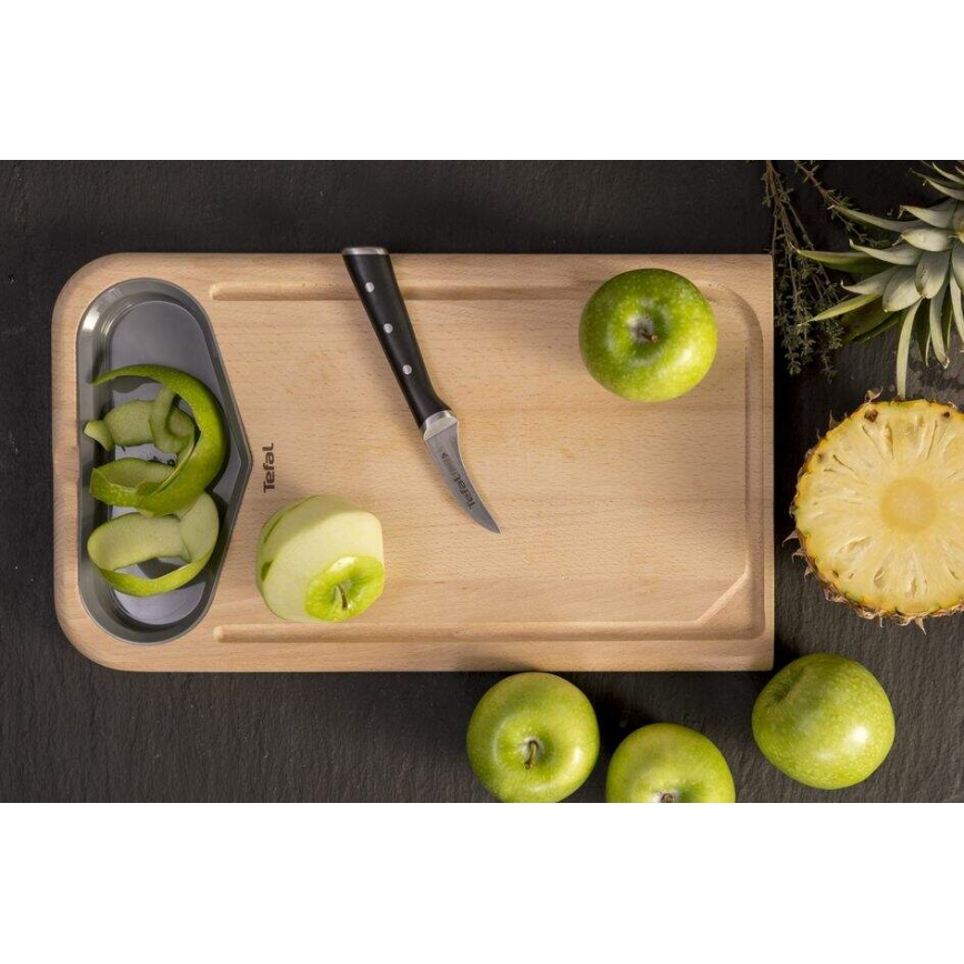 Tefal - Faca de aço inox para cortar ICE FORCE 7 cm cromo brilhante/preto